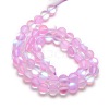 Synthetic Moonstone Beads Strands G-F142-8mm-09-2