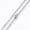 304 Stainless Steel Cable Chains Necklaces NJEW-F226-04P-08-2