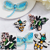 Gorgecraft 3Pcs 3 Styles Alloy with Rhinestone DIY-GF0009-56-6