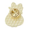 Bunny Zinc Alloy Enamel Brooch JEWB-C034-07C-G-2