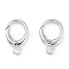 Anti-Tarnish Rhodium Plated 925 Sterling Silver Spring Gate Rings STER-K173-14P-3