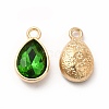 Faceted Glass Rhinestone Pendants GLAA-I051-A08-1