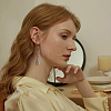 6 Pairs 6 Styles Ethnic Polyester Tassel Dangle Earrings EJEW-FI0003-03-6
