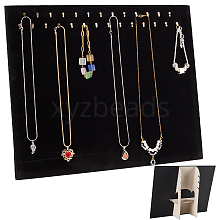 28 Golden Hooks Velvet Necklace Display Board NDIS-WH0016-02