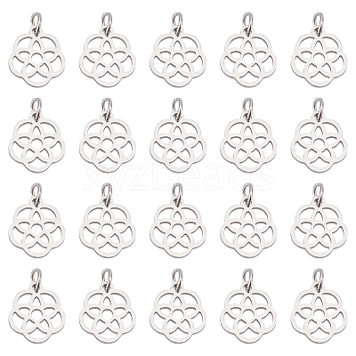 304 Stainless Steel Pendants STAS-UN0018-96P-1