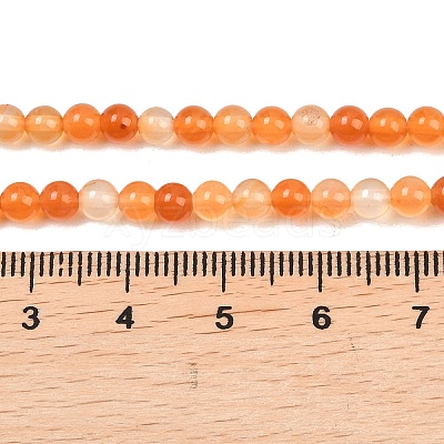 Natural Carnelian Beads Strands G-N0006-4mm-17-1