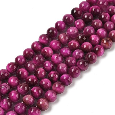 Grade AB Natural Tiger Eye Beads Strands G-B133-A02-8MM-05-1