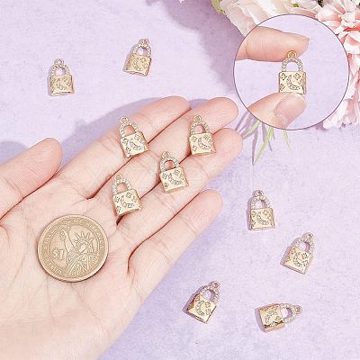 Brass Rhinestone Pendants FIND-WH0144-27KCG-1