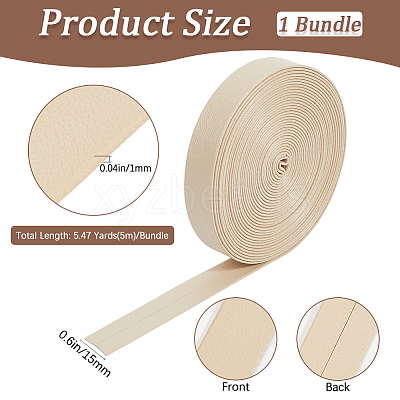 5M Folding PU Leather Flat Cord OCOR-WH20012-14C-06-1