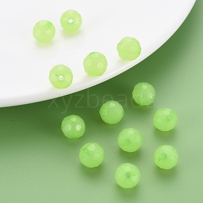 Imitation Jelly Acrylic Beads MACR-S373-97A-E06-1