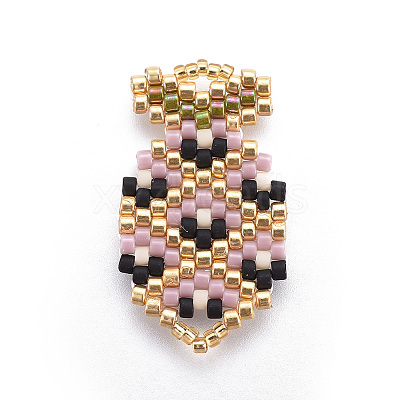 MIYUKI & TOHO Handmade Japanese Seed Beads Pendants SEED-A027-B03-1