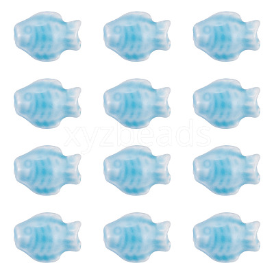 18Pcs Handmade Porcelain Beads Strands PORC-TADJ0001-04B-1