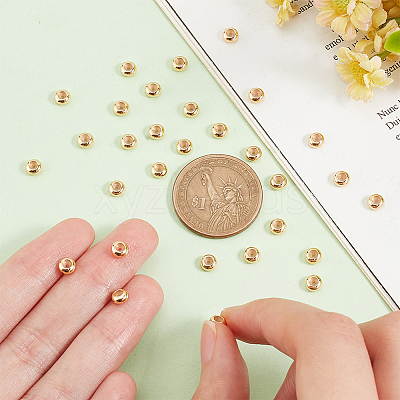 30Pcs Brass Beads KK-BC0012-62-1