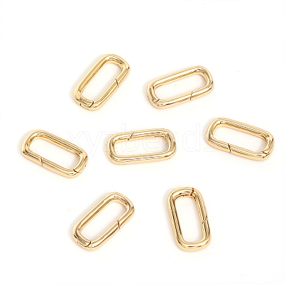 Brass Spring Gate Rings FIND-WH0127-90G-1