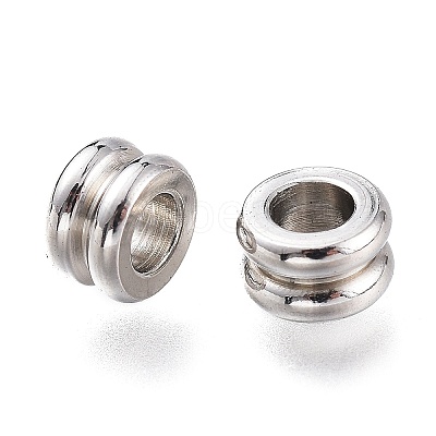 202 Stainless Steel European Bead Cores X-STAS-M282-02P-1