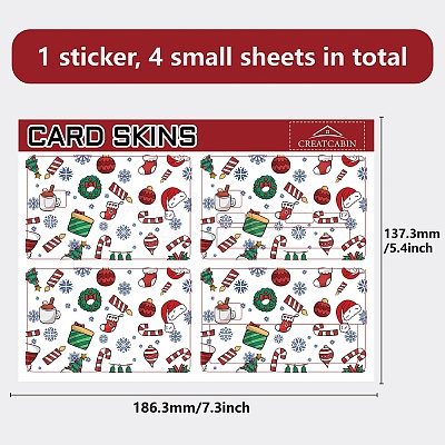 PVC Plastic Waterproof Card Stickers DIY-WH0432-058-1