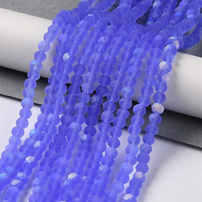 Transparent Glass Beads Strands X1-EGLA-A034-T4mm-MB14-1