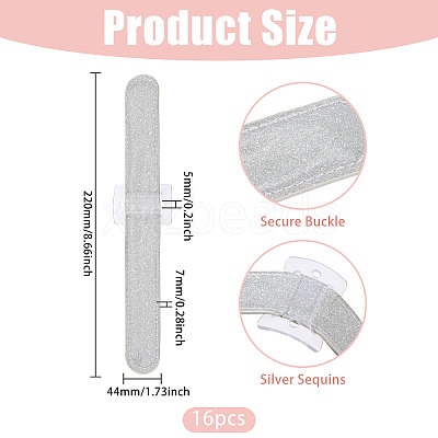 Aluminium & Plastic & Imitation Leather Glitter Powder Cord Bracelets for Bridesmaid BJEW-WH0022-75-1