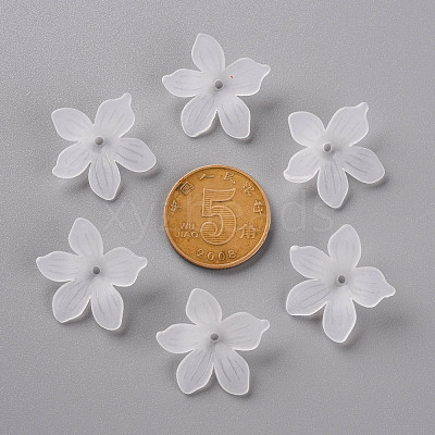 Frosted Acrylic Bead Caps X-MACR-S371-05A-701-1