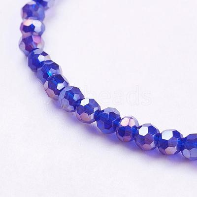 Electroplate Glass Beads Strands EGLA-D021-67-1