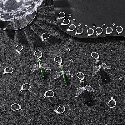50Pcs Brass Leverback Earring Findings KK-BBC0005-72S-1