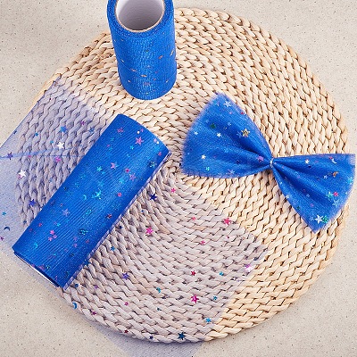 Star Sequin Deco Mesh Ribbons OCOR-BC0006-04N-1