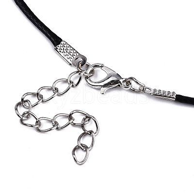 Waxed Cotton Cord Necklace Making MAK-S034-001-1