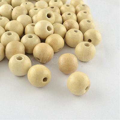 Dyed Natural Wood Beads WOOD-Q006-14mm-04-LF-1
