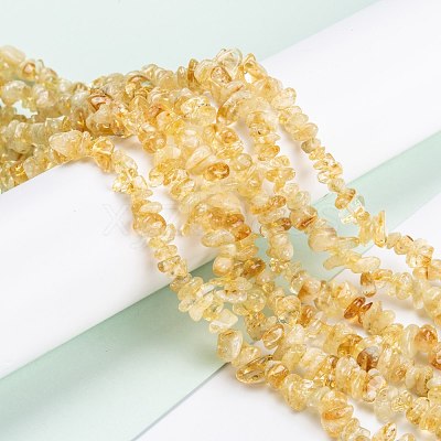 Natural Citrine Beads Strands X-G-F703-04-1