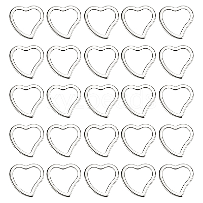 50Pcs 304 Stainless Steel Linking Ring STAS-SC0007-50-1