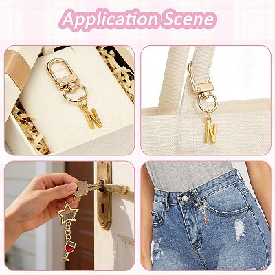 1 Bags DIY Keychain Kit DIY-GL0007-18-1