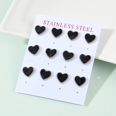 304 Stainless Steel Stud Earrings EJEW-I235-04P-A-1