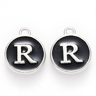 Platinum Plated Alloy Charms ENAM-S118-02R-P-1