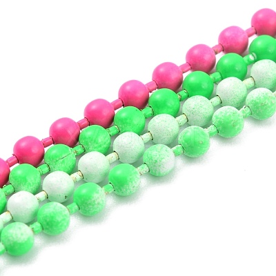 Handmade Brass Ball Chains KK-J276-16B-P17-1