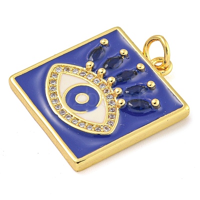 Rack Plating Brass Micro Pave Cubic Zirconia Pendants KK-G513-76A-08G-1
