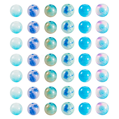 120Pcs 6 Colors Natural Persian Jade Beads G-TA0002-39-1