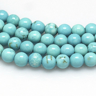 Natural Magnesite Beads Strands TURQ-G103-4mm-01-1