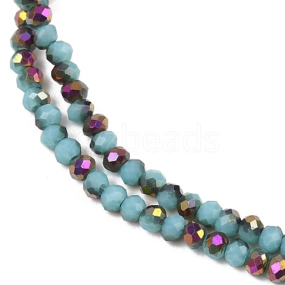 Electroplate Glass Beads Stradns EGLA-H114-02A-09-1