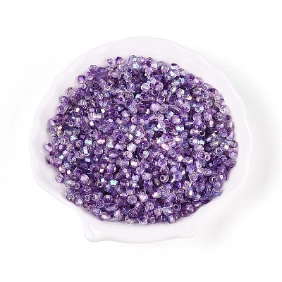 Transparent Spray Painted Glass Beads X1-EGLA-N018-4mm-01-1