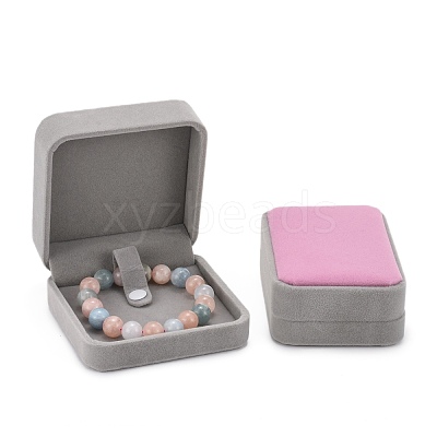 Square Velvet Bracelet/Bangle Boxes X-VBOX-D007-02B-1