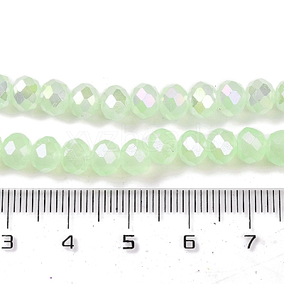 Baking Electroplate Glass Beads Strands LS-DGLA-A039-J6MM-B17-1
