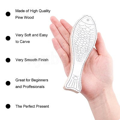 Unfinished Beech Wood Blank Spoon WOOD-WH0108-74-1