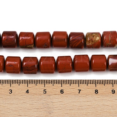 Natural Red Jasper Beads Strands G-G275-D08-10x10mm-1