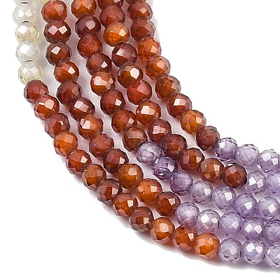 Cubic Zirconia Beads Strands ZIRC-P125-2mm-01-1