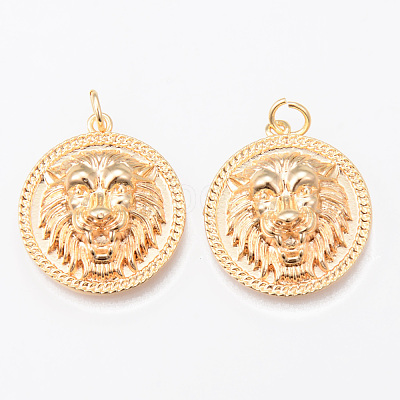 Brass Pendants KK-N232-187G-NF-1