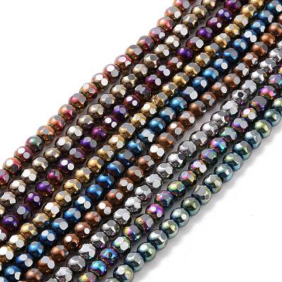 Electroplated Non-magnetic Synthetic Hematite Beads Strands G-G862-02-1