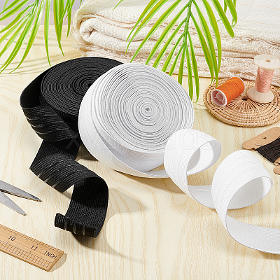 16 Yards 2 Colors Polyester Elastic Ribbon EC-PH0001-27-1