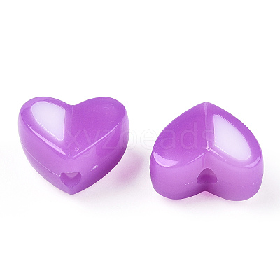 Two Tone Opaque Acrylic Beads SACR-I005-05D-05-1