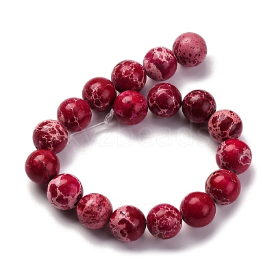 Dyed Natural Regalite/Imperial Jasper/Sea Sediment Jasper Beads Strands G-B124-C03-03-1