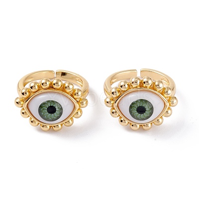 Brass Cuff Rings RJEW-M138-24G-C-1